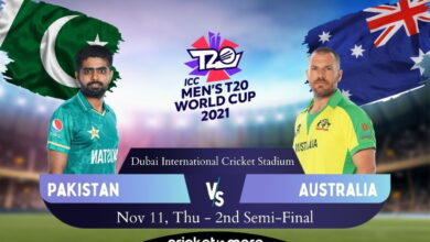 Сricket match prediction Pakistan - Australia